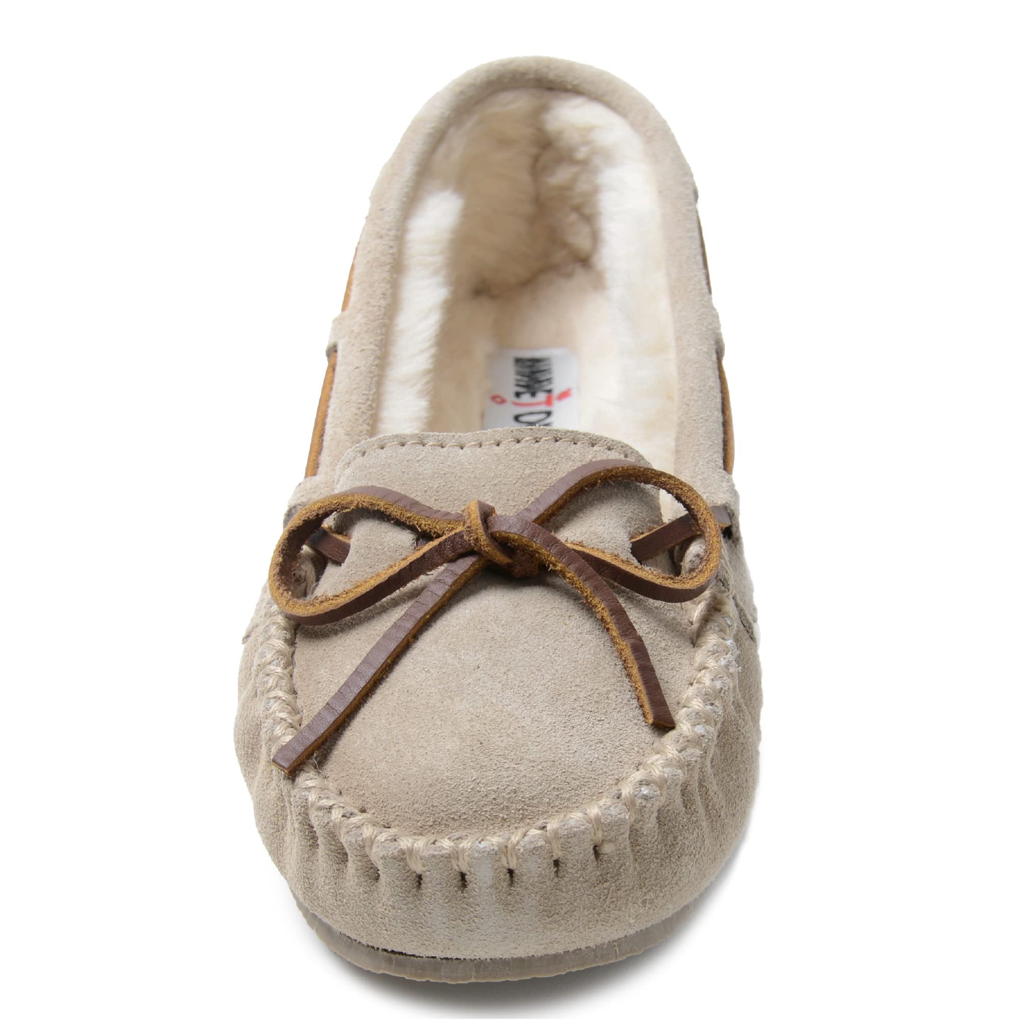 Minnetonka Womens Cally Moccasin Slipper Stone Size 7