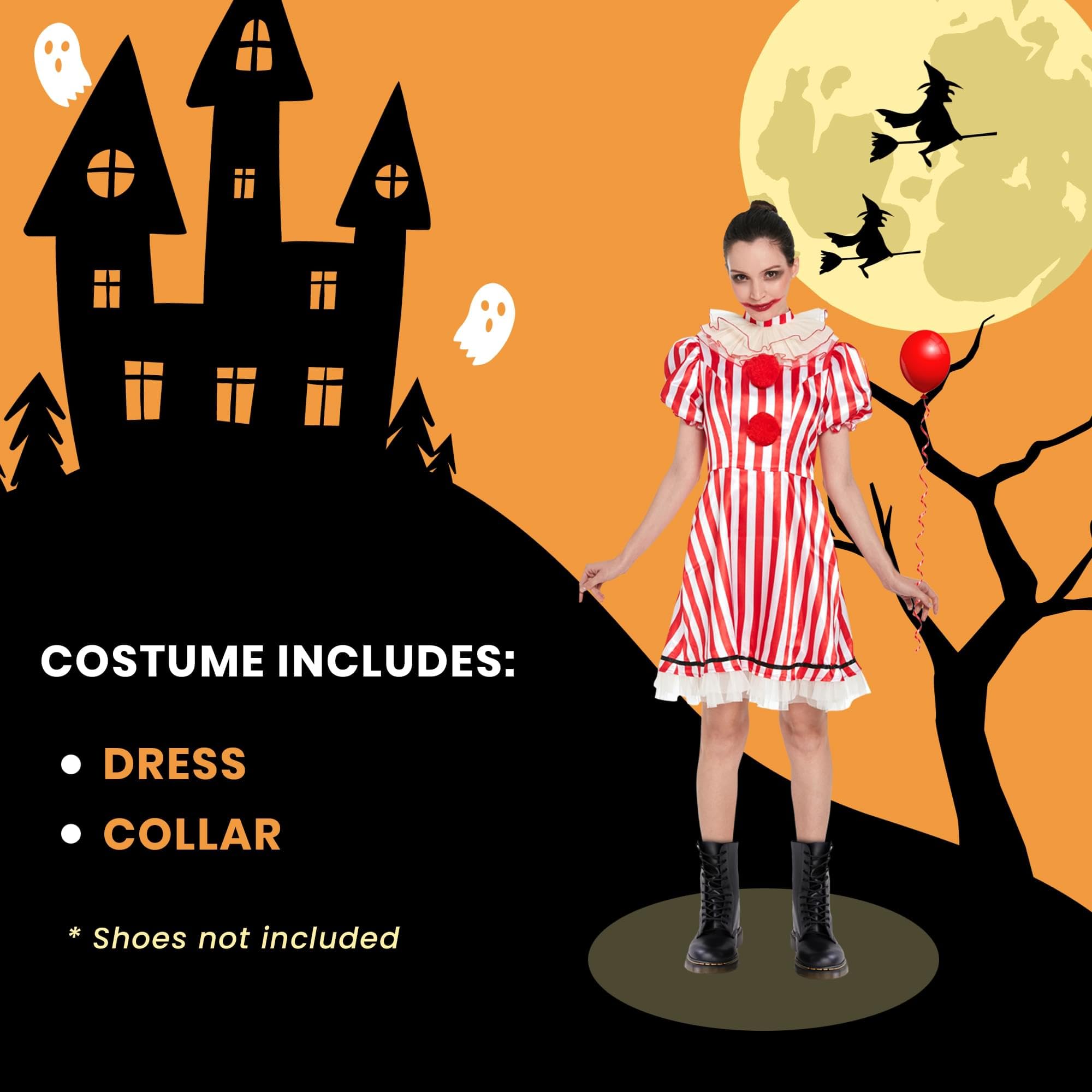 Bloody Clown Womens Costume | One Size Fits Most