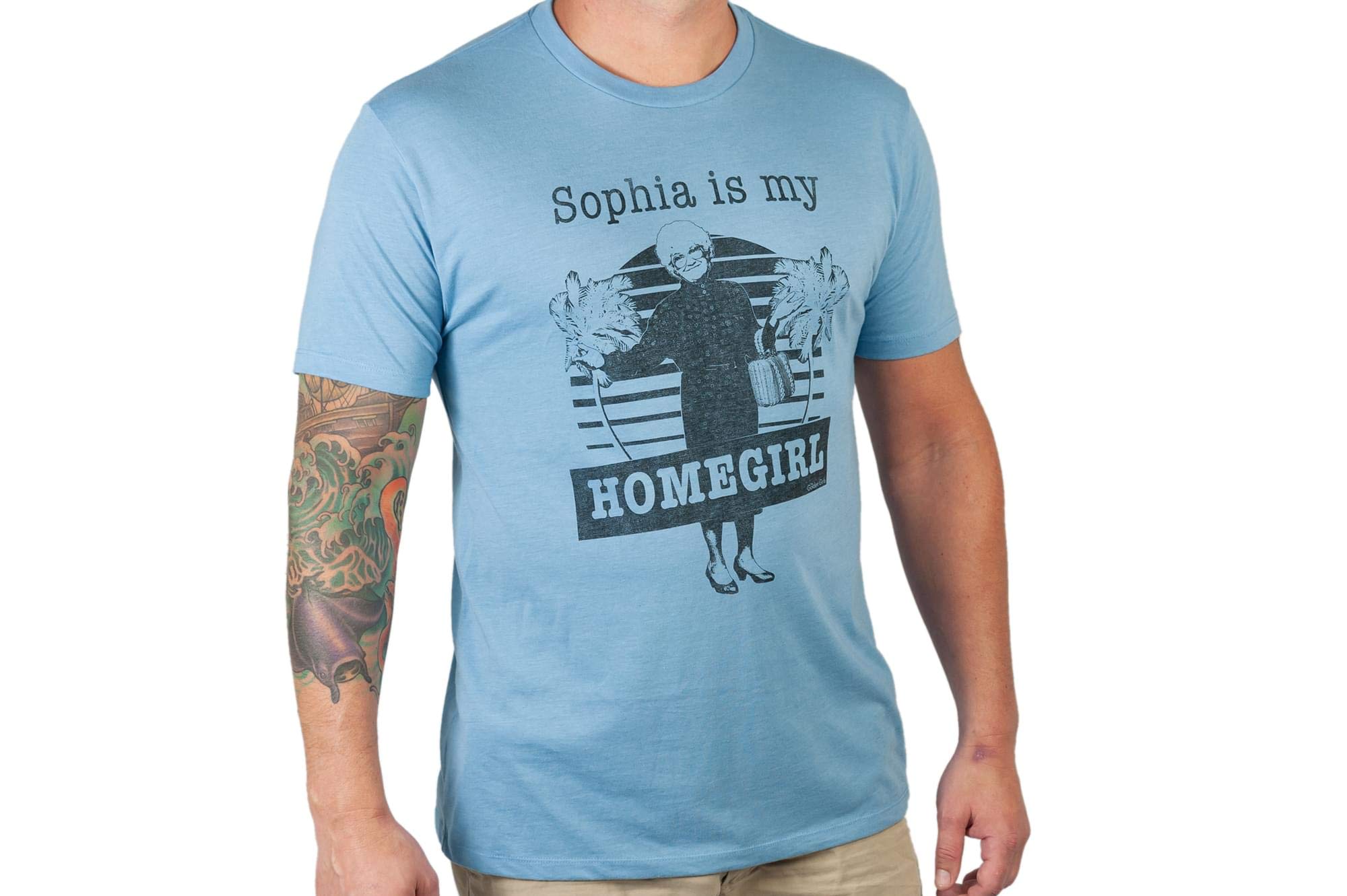 The Golden Girls 'Sophia is My Homegirl' Men's T-Shirt Light Blue | Small