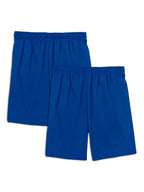 Fruit of the Loom Men's Eversoft Cotton Shorts with Pockets (S-4xl), 2 Pack-Blue
