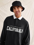 Noble Monk Mens Polo Neck Oversized Full Sleeve T-Shirt