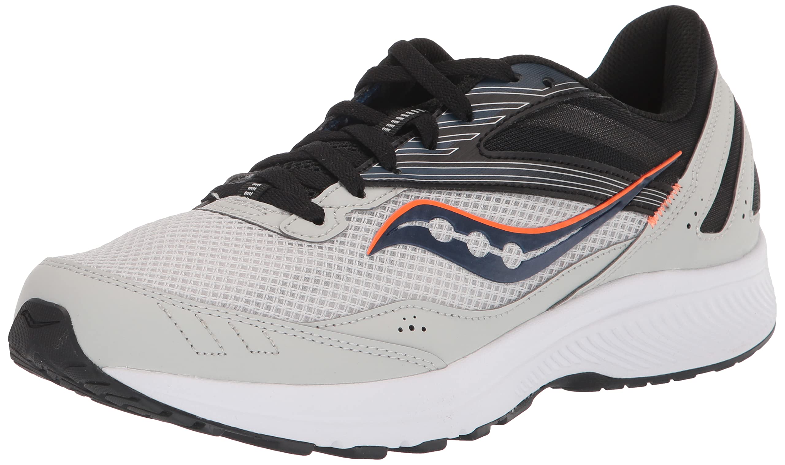 Saucony Men's Cohesion 15 Running Shoe, Fog/Space, 12.5