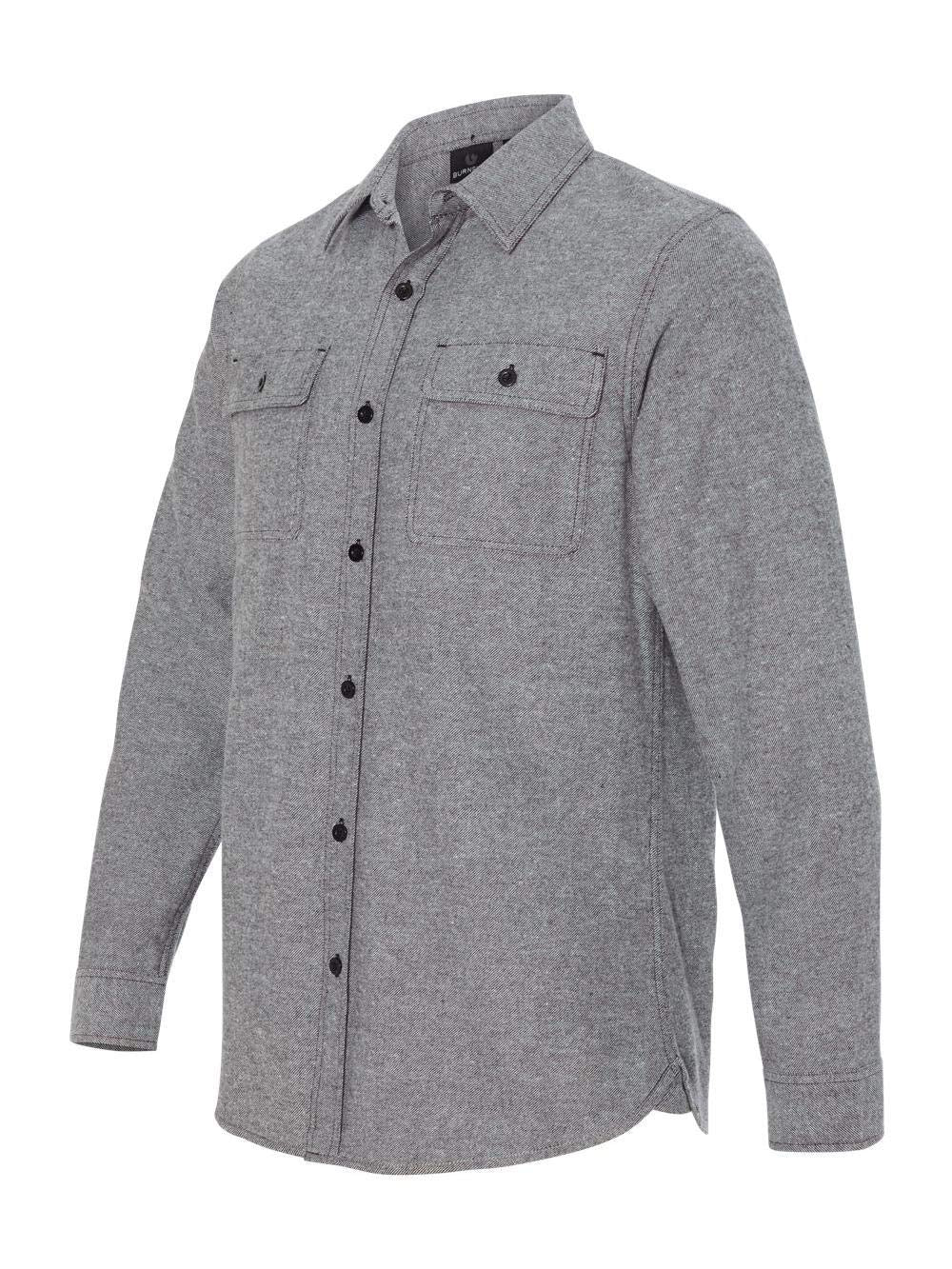Burnside BU8200 Mens Solid Flannel Shirt