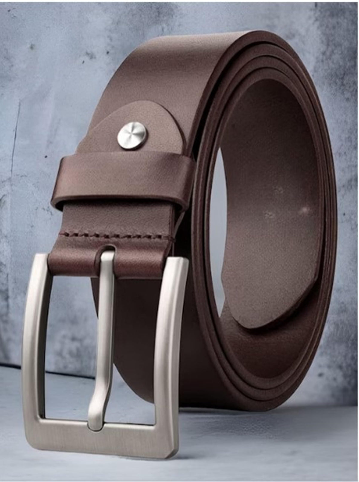 Men Evening, Party, Formal, Casual Brown Genuine Leather Belt ()_441 34