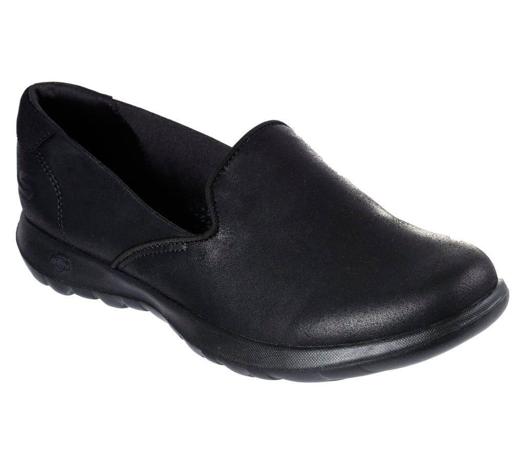 Skechers Women's Go Walk Lite-Queenly Loafer, Black, 10 M US