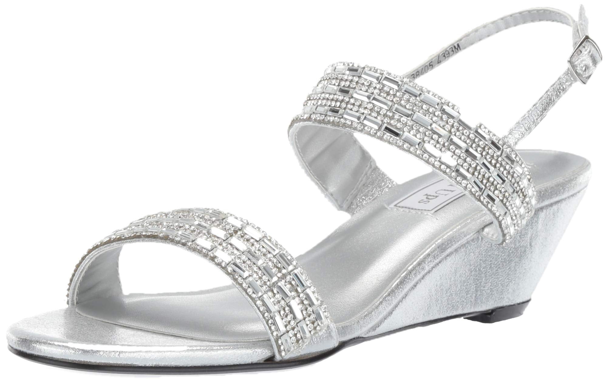 Touch Ups Womens Allison Sandal, silver, 10.5 M US-Used Condition