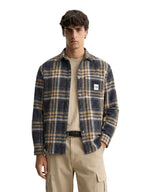 The Indian Garage Co Mens Regular Fit Checkered Cutaway Collar Long Sleeves Street Sweater