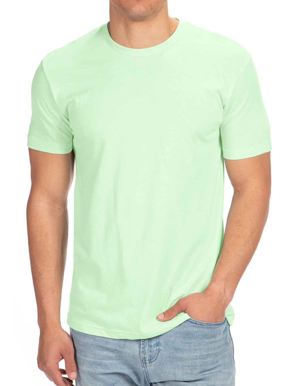 Next Level Mens Premium Fitted CVC Crew Tee (N6210) Mint m