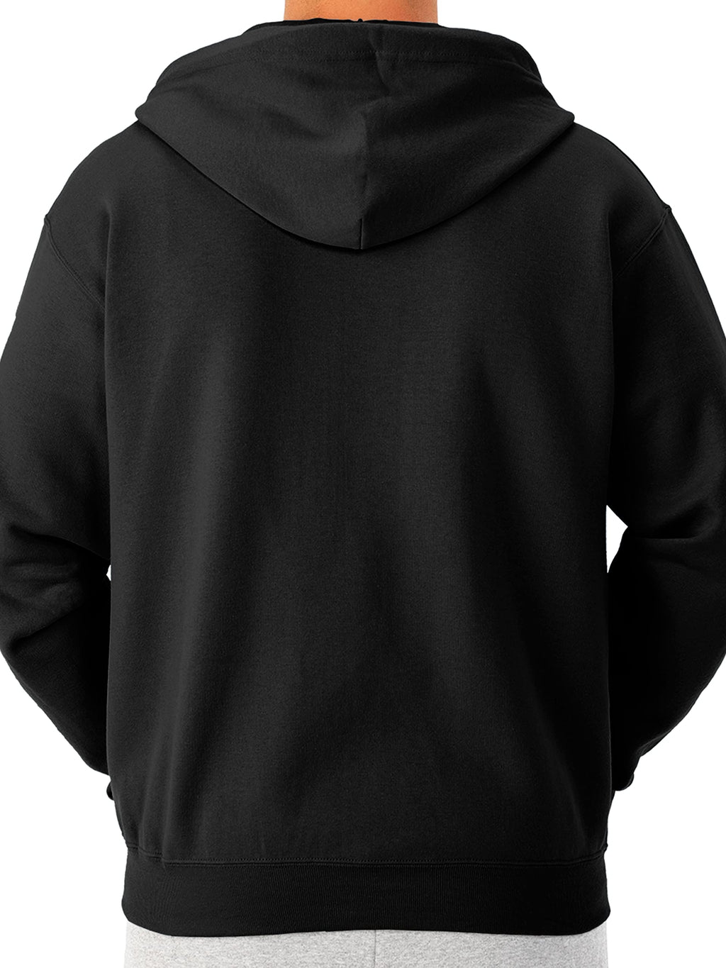Jerzees -Men's NuBlend -Fleece -Sweatshirts & -Hoodies, Full Zip-Black, Large