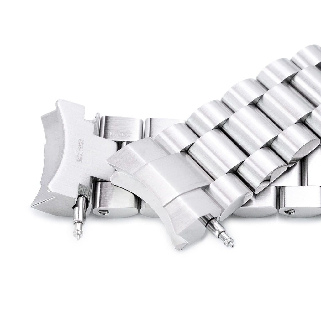 MiLTAT 20mm Endmill Watch Band compatible with Seiko Sumo SBDC001 SBDC003 SBDC031 SBDC081