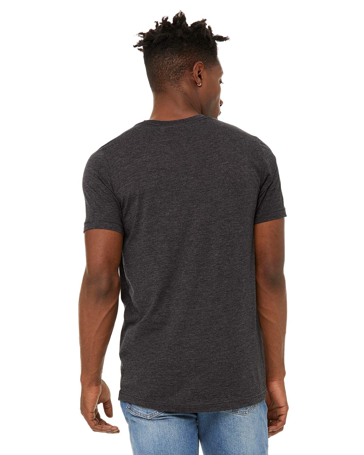 Unisex Sueded T-Shirt - HEATHER RED - XS(D0102H7KPLT)
