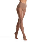 Frola Oil Shiny Stockings Pantyhose 360Seamless Crotch High Waist Smooth Tights for Women(Medium,1Pair Brown)