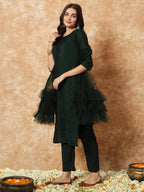 Fashion Basket Women'S Georgette Kurta Set With Duptta