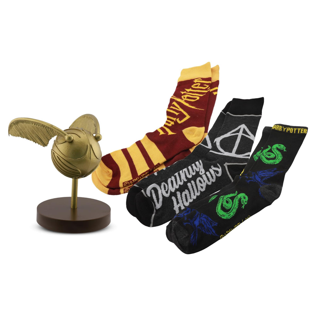 Harry Potter Vinyl golden Snitch Figure and Sock Bundle