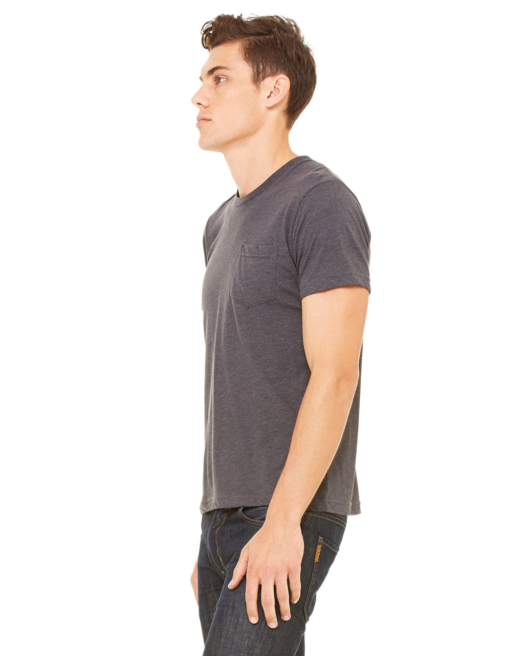 Mens Jersey Short-Sleeve Pocket T-Shirt - BLAcK - S(D0102H7W32T)