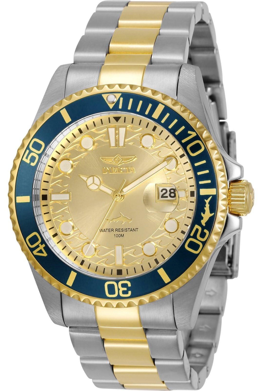 Invicta Men's Pro Diver Quartz Watch, Two Tone, 30022