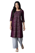 Aurelia Women'S Polyester Kurta-Straight Culotte (21Onas12905-603760_Purple_Xs)