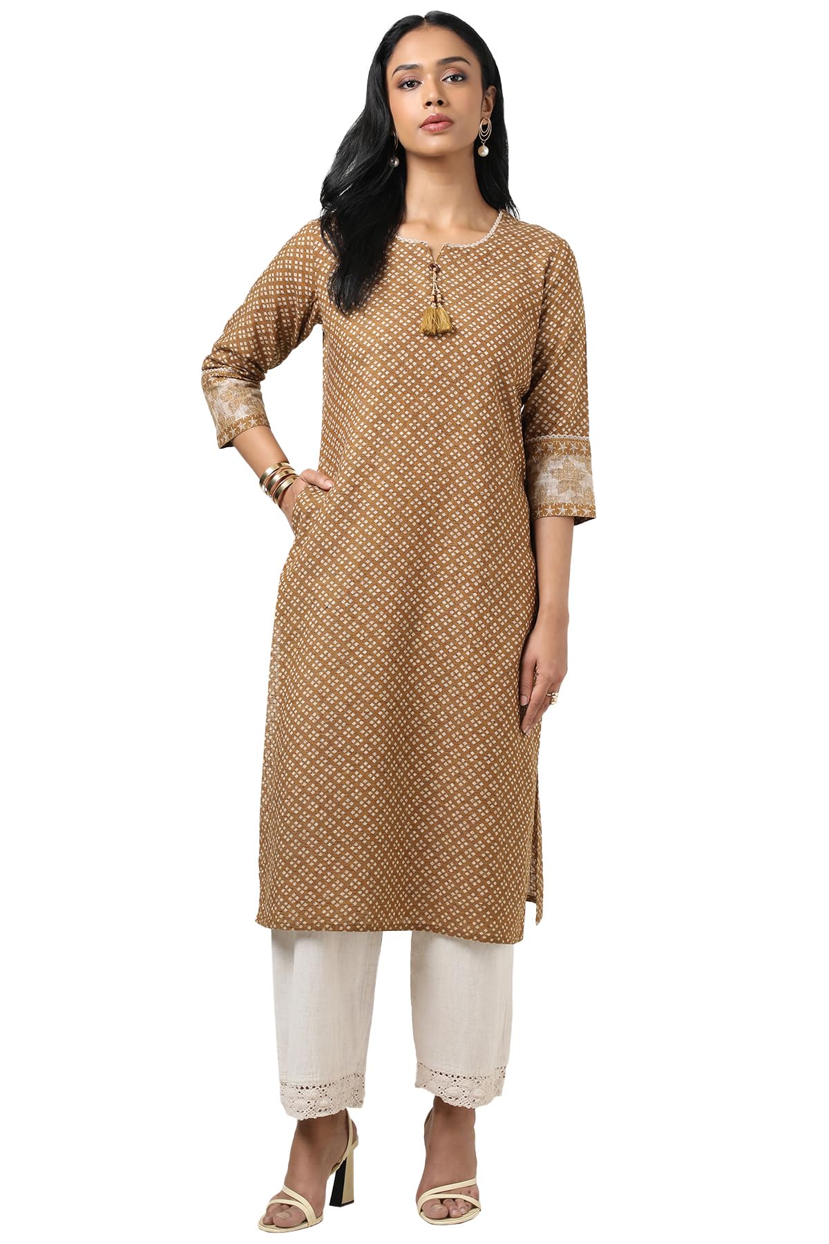 Soch Women Cotton Geometric Regular Kurta (cws5ku61188