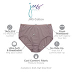 JUST MY SIZE womens Cool Comfort Cotton 10-pack Briefs, Assorted, 13 US
