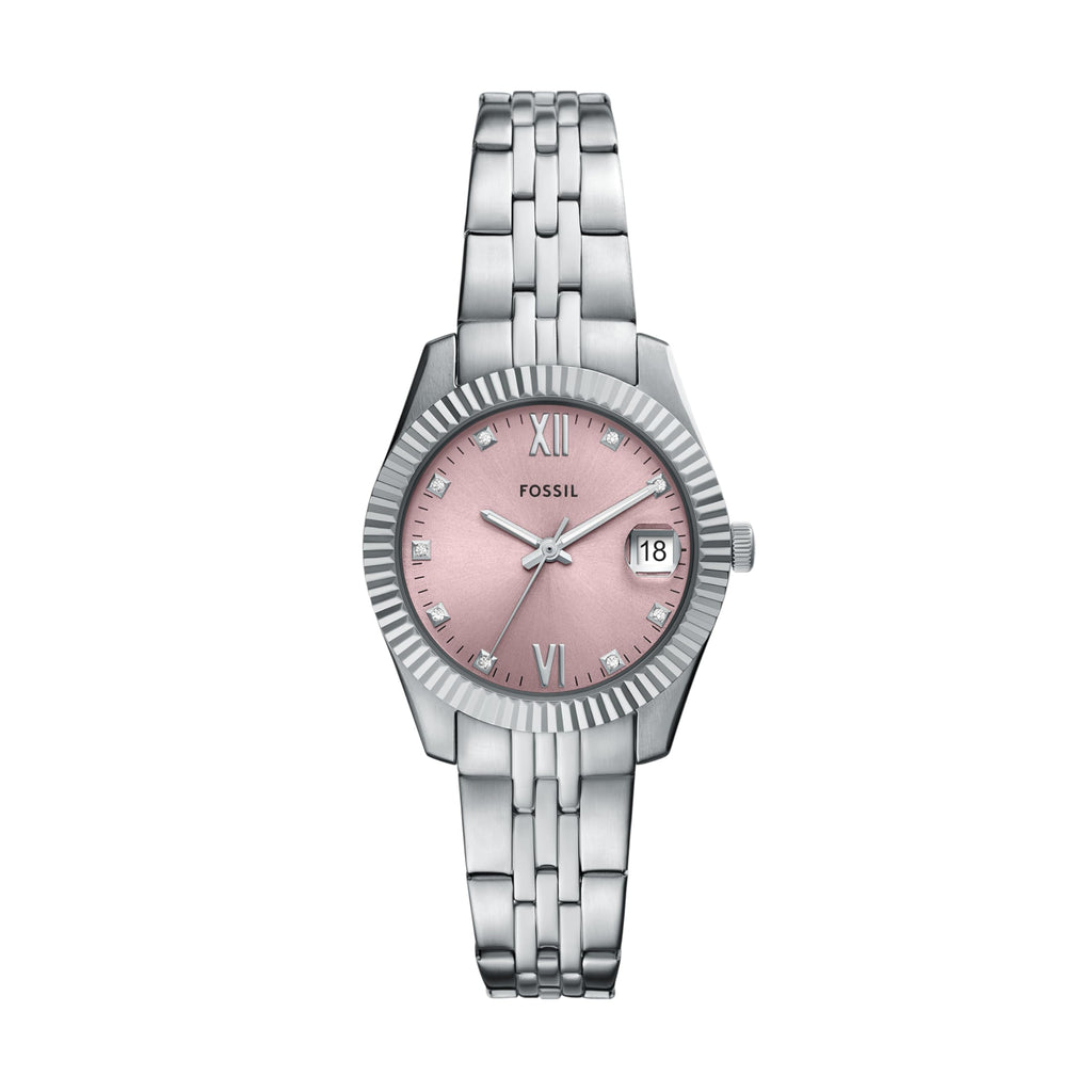 Fossil Women's Scarlette Three-Hand Date Stainless Steel Watch