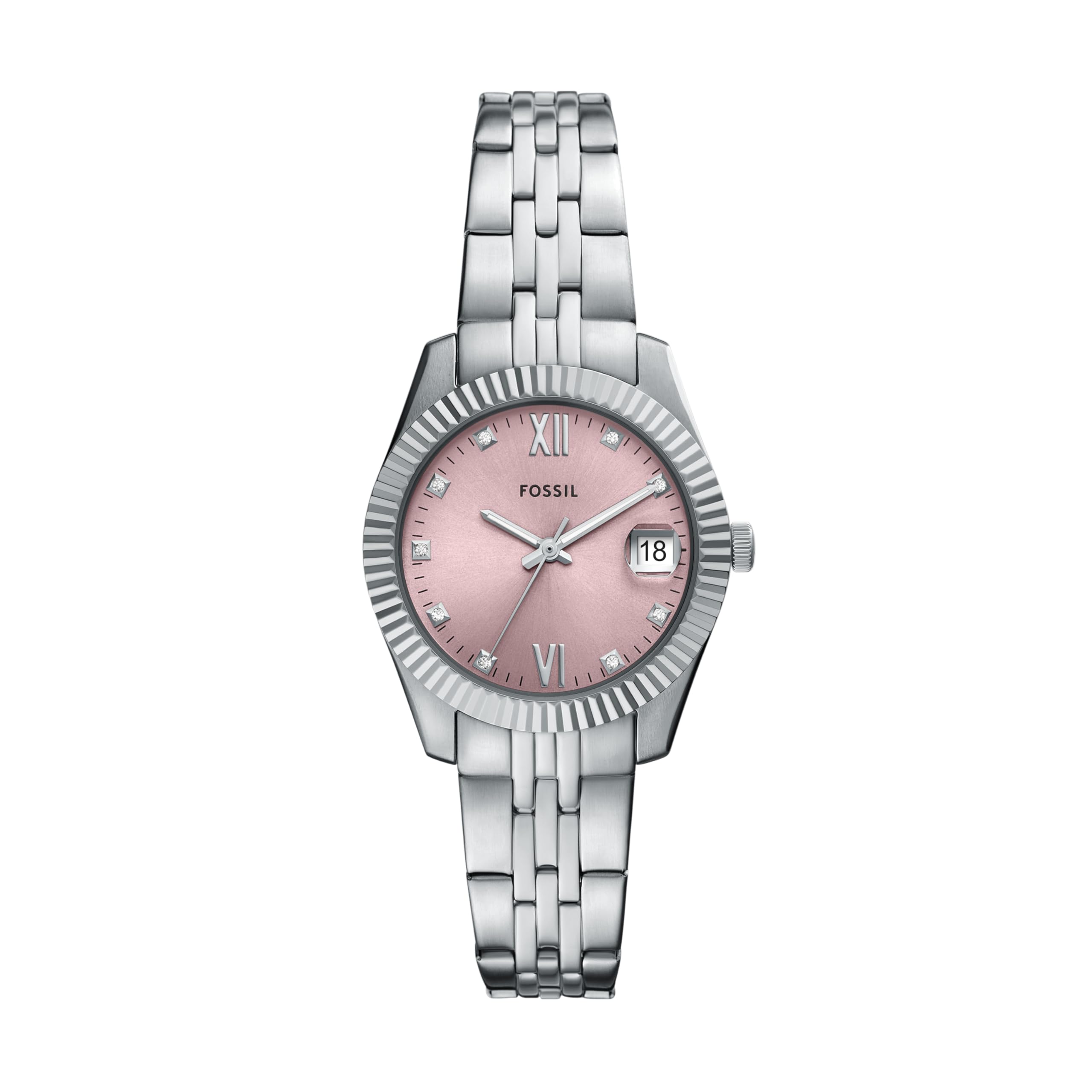 Fossil Women's Scarlette Three-Hand Date Stainless Steel Watch