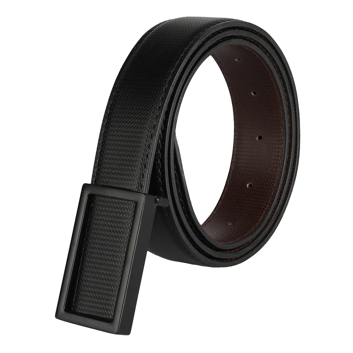 Zacharias MenS Texas Leather Black Buckle Formal Belt Y37 (Black_3Xl) (Pack Of 1) 3