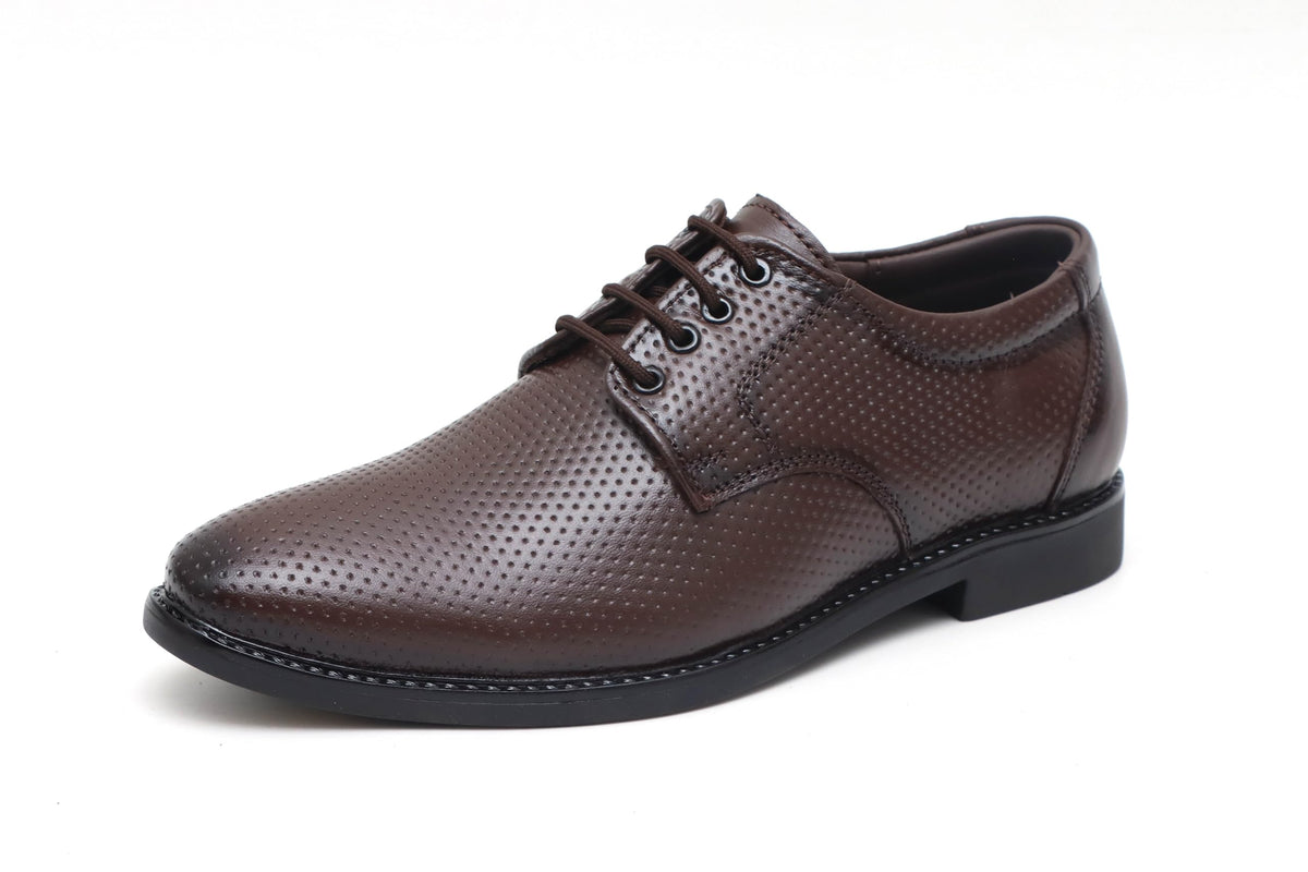 ARAMISH Genuine Leather Brown Formal Derby Shoes  2 UK 2