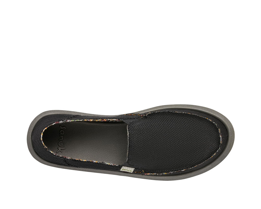 Sanuk Donna Hemp - Women's Loafers Black - 7