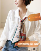 Clysoru Silk Neck Scarf Printed Scarves Head Women'S Fashion Oblique Angle Satin Scarfs For Bag Hair 59    X 5.9    (Green Horse