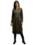 Ketch Women Kurta Full Sleeve Khku000583 Green Xl
