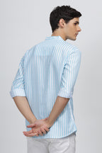 Be Active MenS Stripes Cotton Blend Short Kurta With Mandarin Collar || Short Kurta For Men Cotton || Stylish Short Kurta || Sh