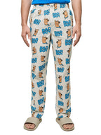 The Souled Store Men Official Scooby Doo: Baddest Boy Beige Cotton Pajamas