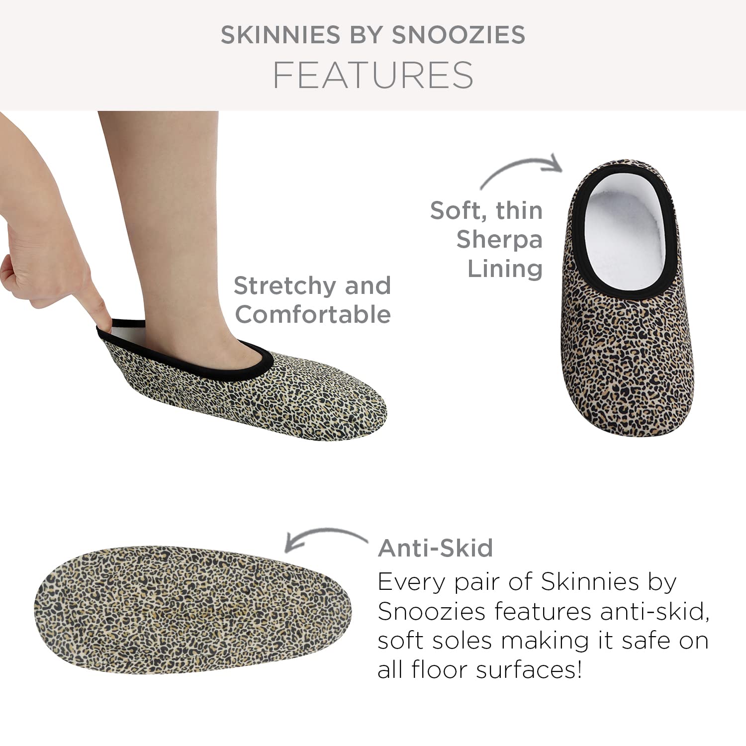 Snoozies Skinnies Slipper Socks & Travel Pouch - Non Slip Socks, Foldable Slippers for Women with Travel Pouch - Birdhouse - Sma