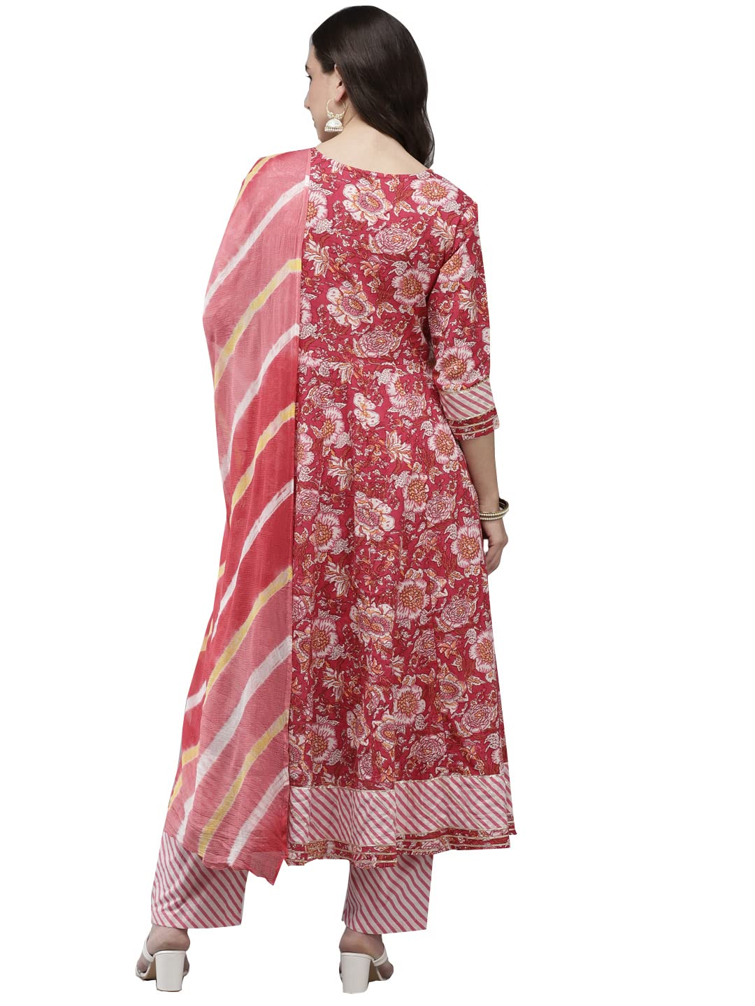 Ishin Cotton Blend Women Salwar Suit Set