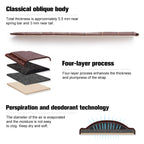 iStrap Leather Watch Band -Alligator Grain Embossed Pattern Calfskin Replacement Strap-Stainless Steel Deployment Buckle with Pu