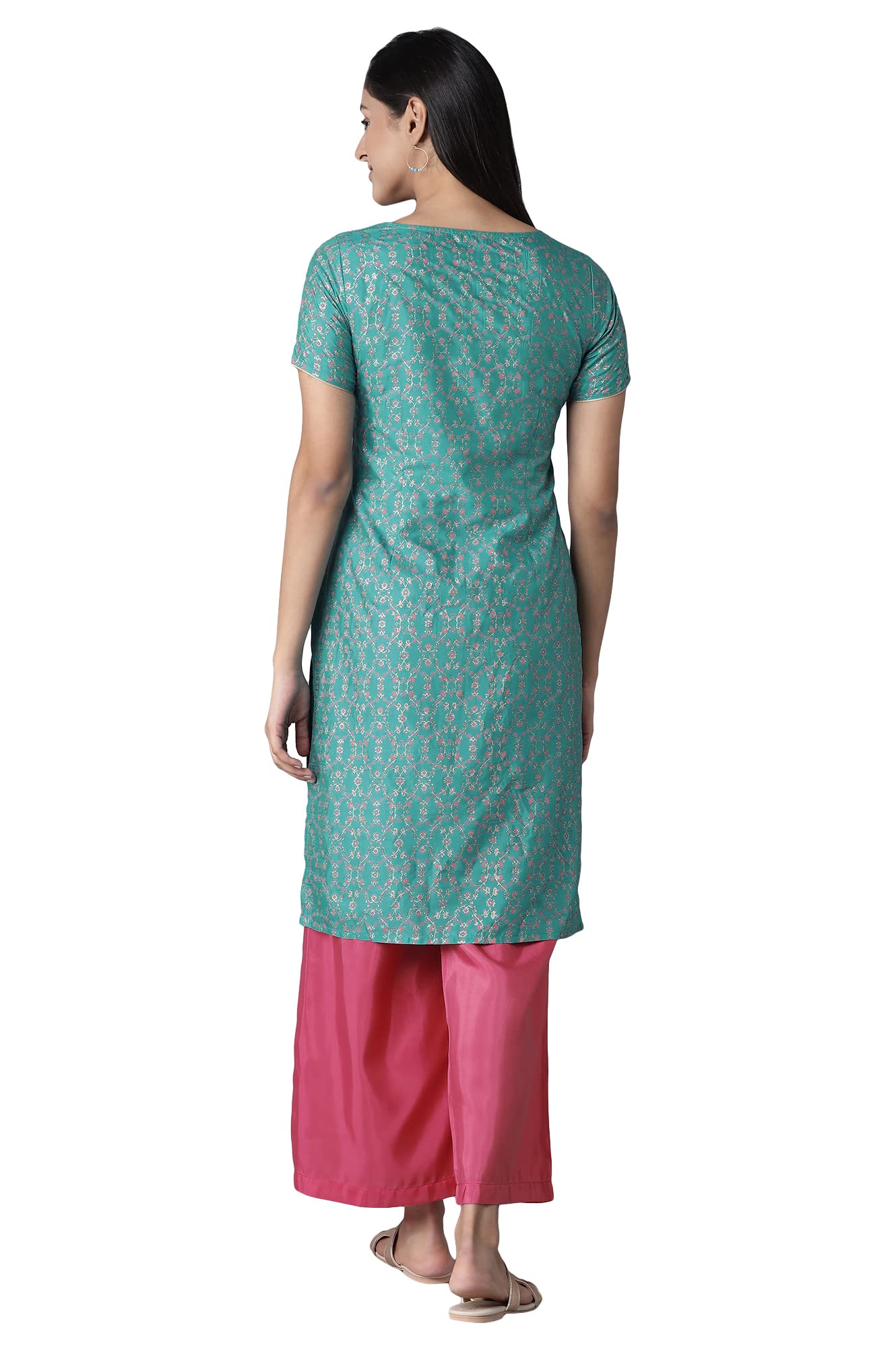 Aurelia Polyester Women Kurta With Palazzo Set