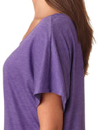 Ladies Triblend Dolman T-Shirt - INDIgO - 3XL(D0102H7NRY8)