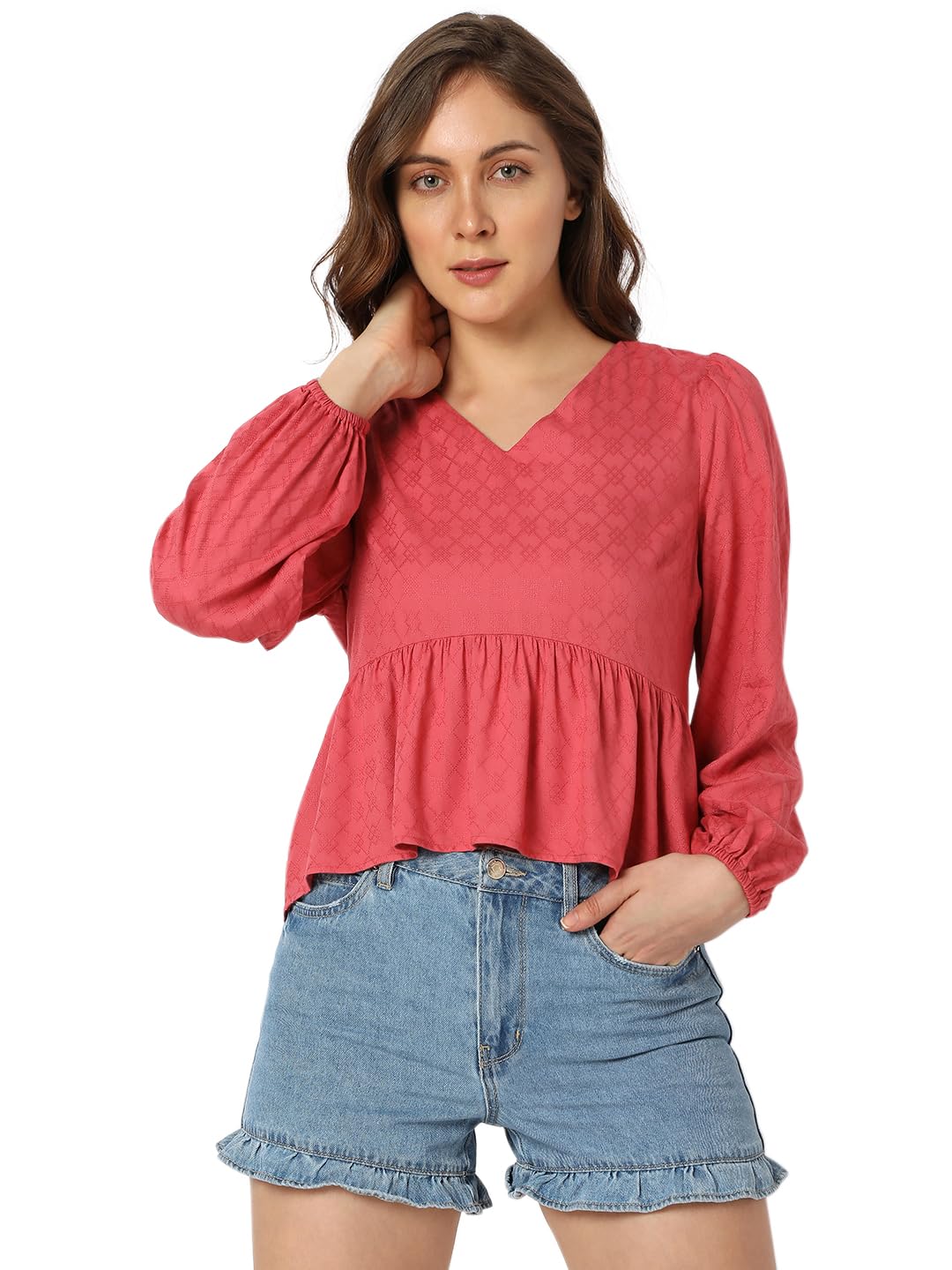 Vero Moda Regular Fit Top (113254901_Slate Rose_L)