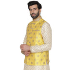 Manyavar Mens Art Silk Jacket