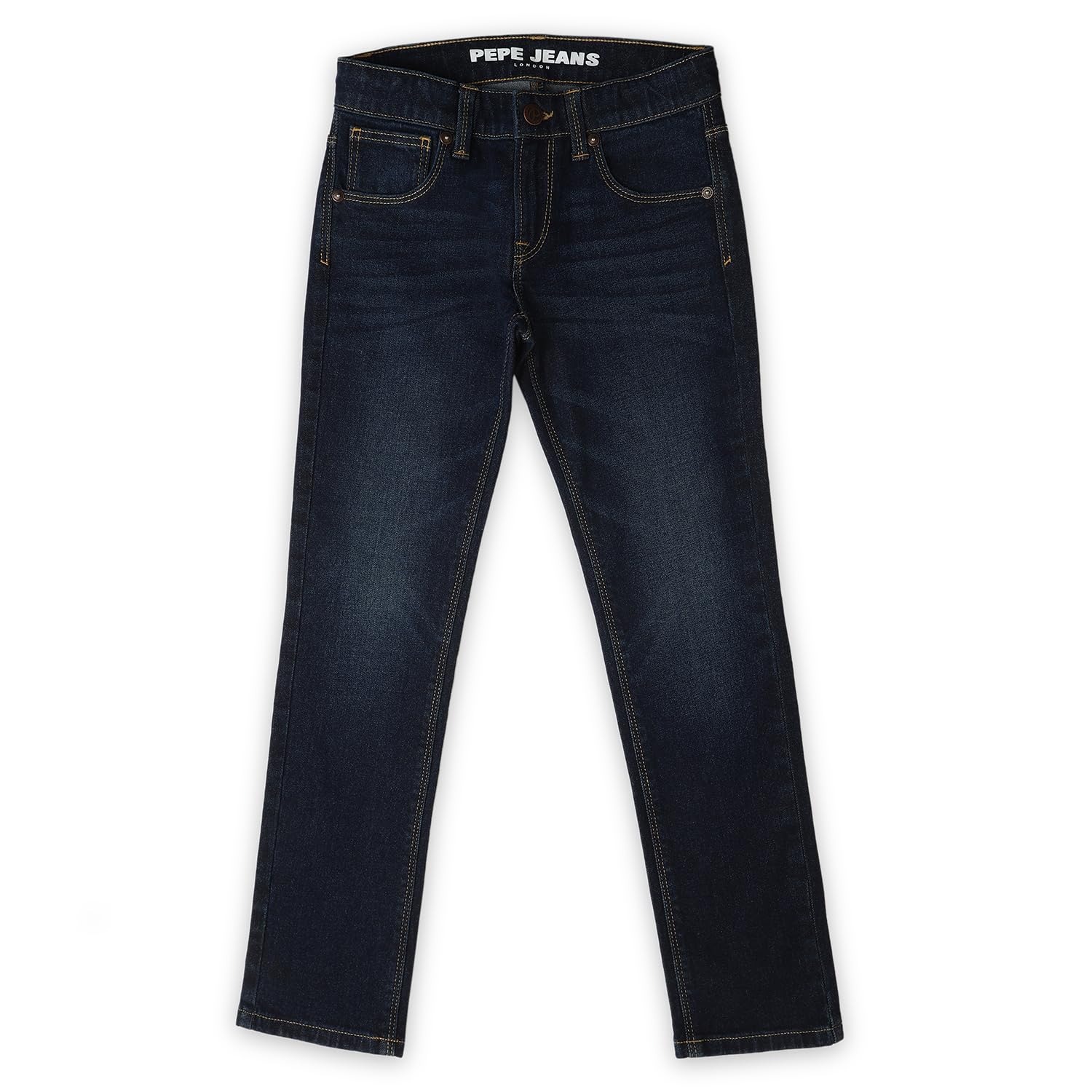 Pepe Jeans BoyS Slim Jeans (Pb202183Q03_Dark Used Indigo Blue