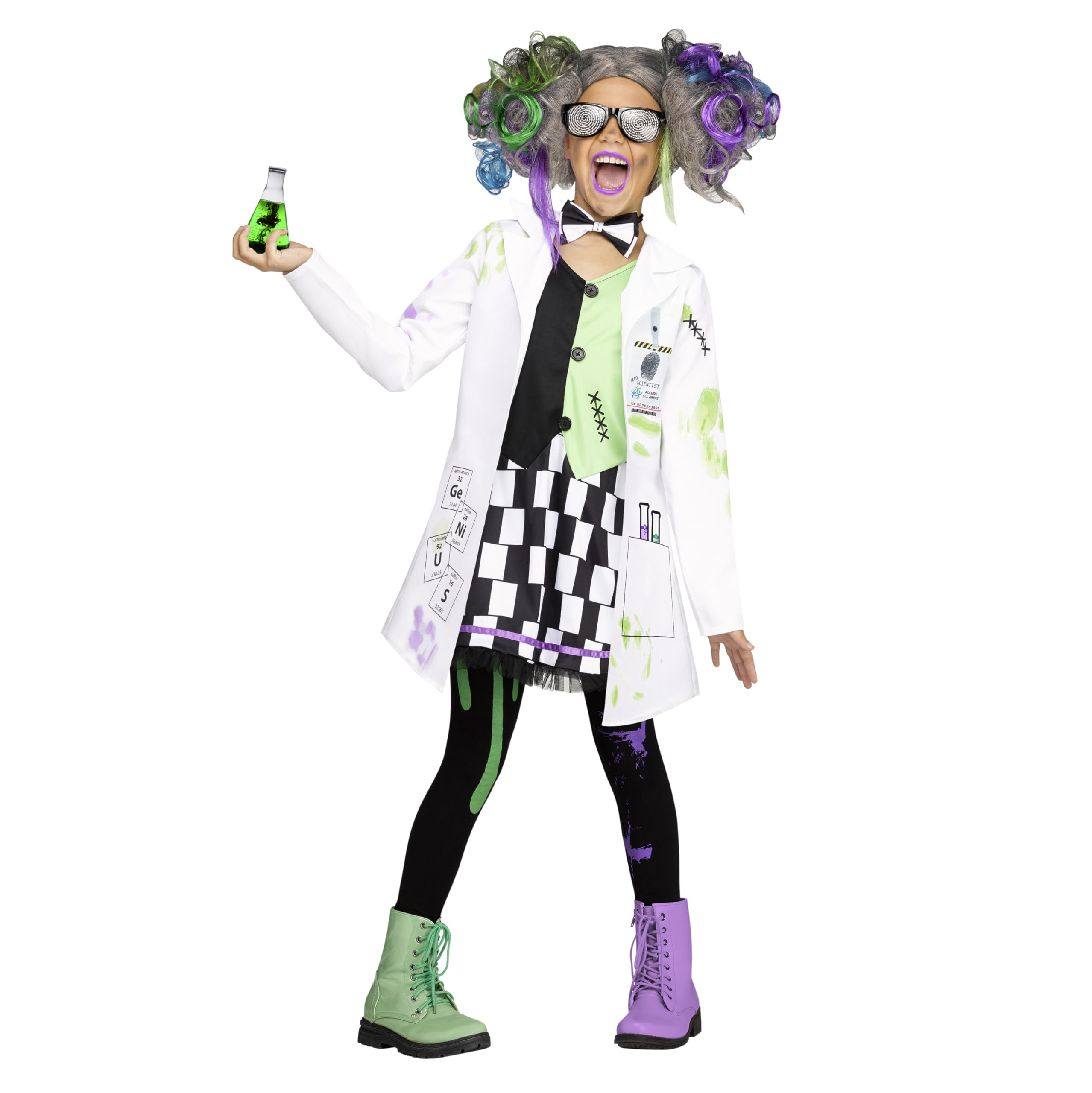 Fun World FW112322XL Mad Scientist Childs Costume - Extra Large