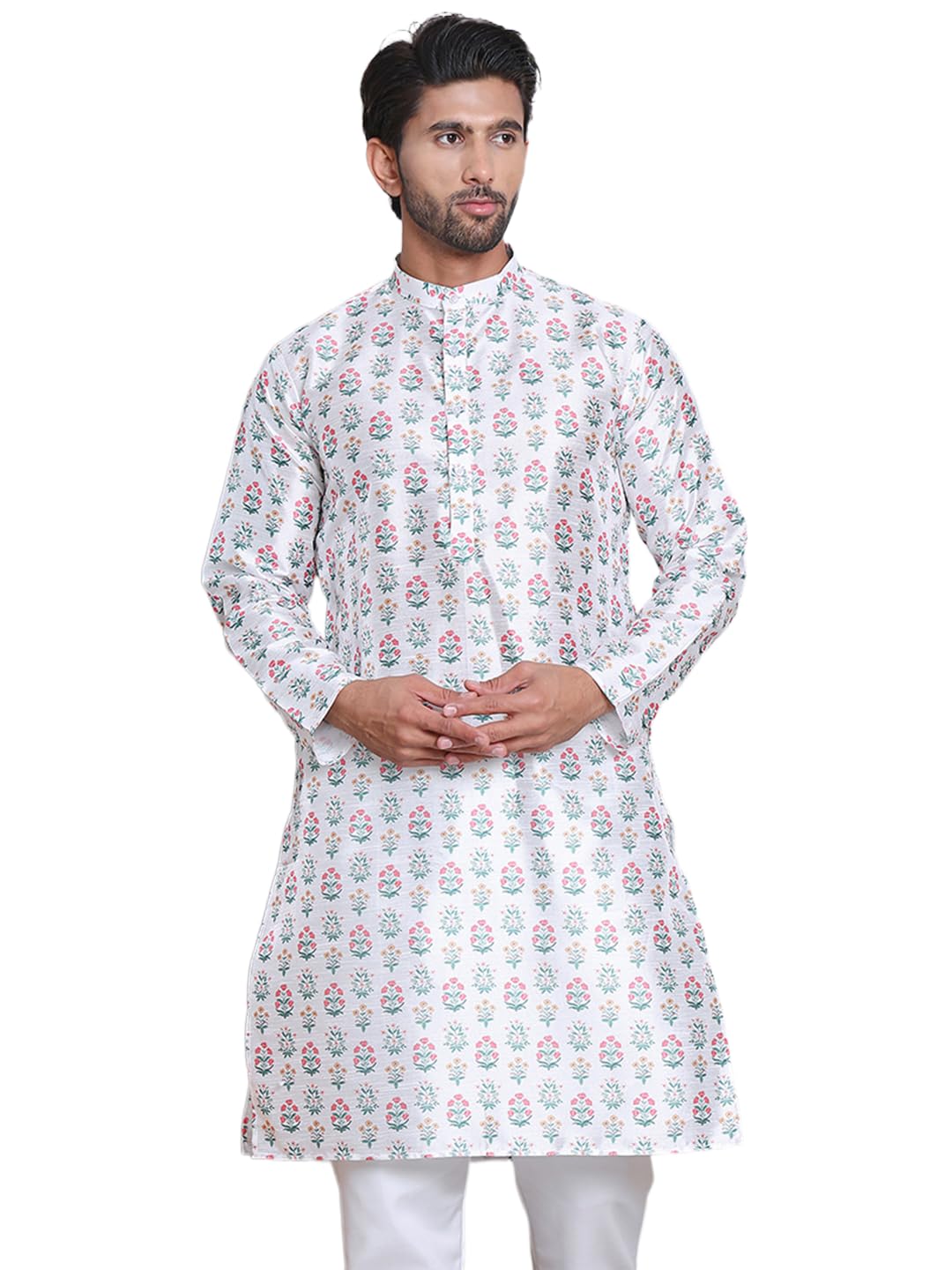 Jompers Mens Digital Printed Straight Kurta Set