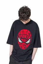 Uniplanet Store MenS Cotton T Shirt With Round Neck Line Half Sleeves Loose Fit Solid Pattern Spiderman Theme And Standard Leng