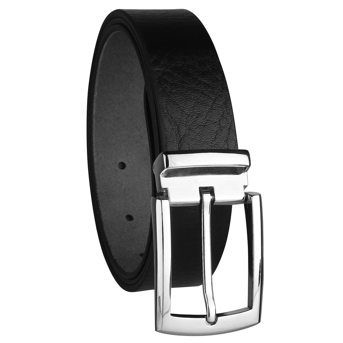 Zoro Formal/Casual Black Genuine Leather Belts For Mens 1 Year Guarantee, Gift For Gents 30