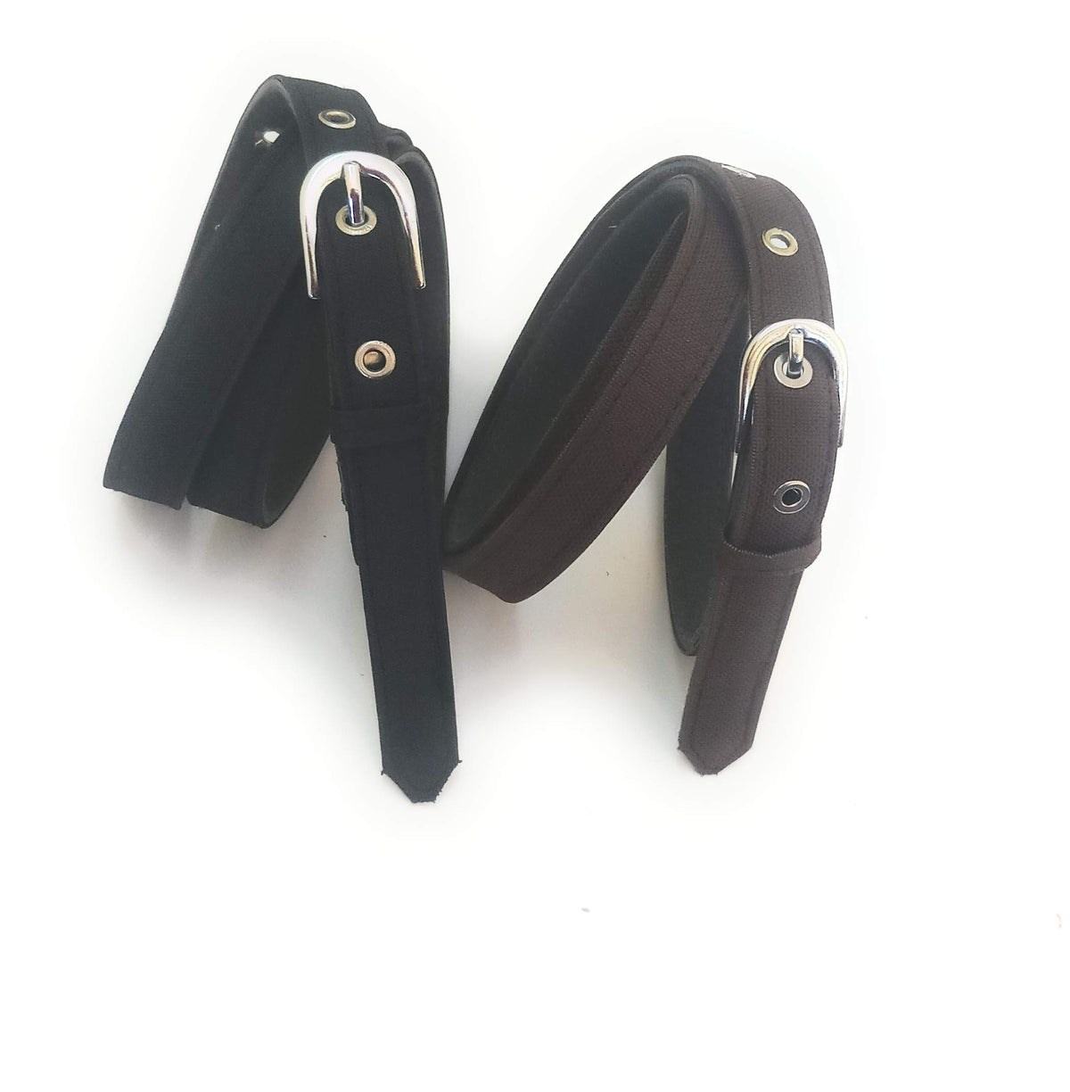 Generic WomenS Xxxl Oversize Plus Size Denim Material Jeans Belts Black And Brown 2Pcs 3