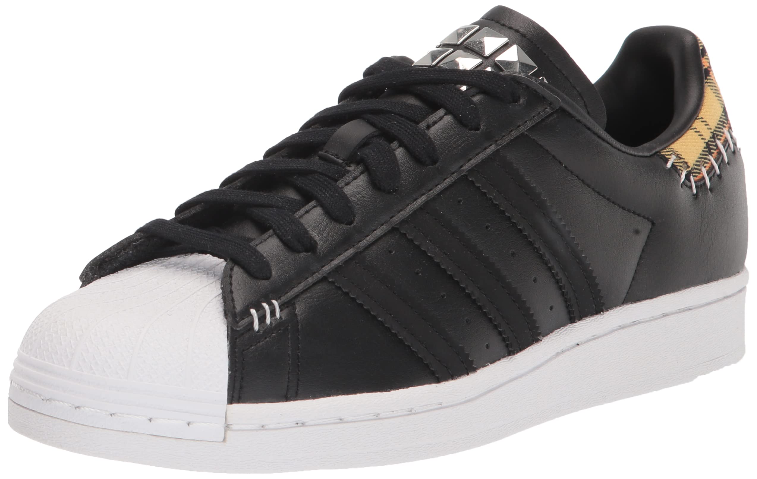 adidas Originals unisex child Superstar Sneaker, Core Black/Core Black/Core Black(elastic), 6 Big Kid US