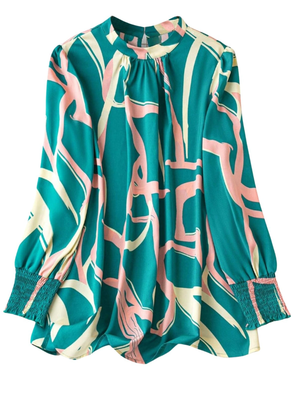 Leriya Fashion Women Rayon Regular Top Green S
