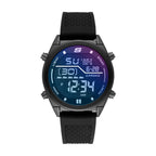 Skechers Men's Keats Digital Chronograph Watch, Color: Black Iridescent (Model: SR5142)