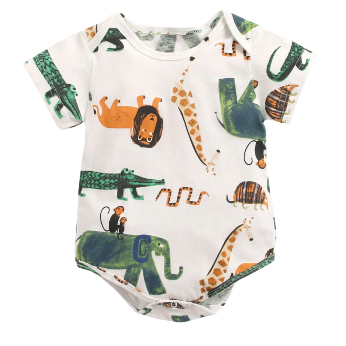 Sun & Shine  100% Cotton Baby Onesies, Rompers, Jumpsuit for Summer, Animal Kingdom Cute Print | 1218 months | 23 Years | New 7312-18