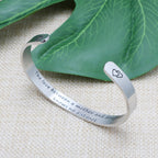 JoycuFF Mom Gifts Monther 's Day Inspirational Cuff Bangle Bracelets for Women Birthday Christmas Gifts for Her The Love Between